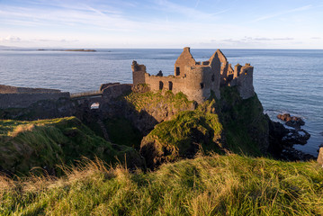 Fototapeta premium Dunluce Castle Antrim Coast Irish landmark Northern Ireland summer