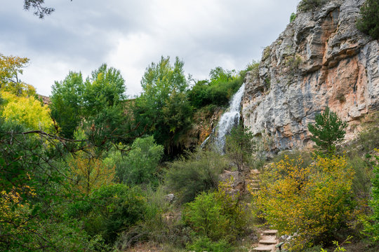 Fantastic waterfall called "Cascada del Molino de la Chorrera" from Spain