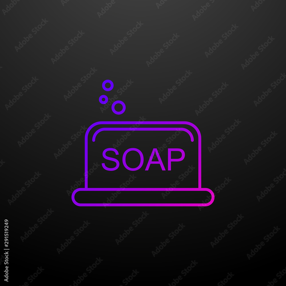 Poster soap nolan icon. elements of cleaning set. simple icon for websites, web design, mobile app, info gr