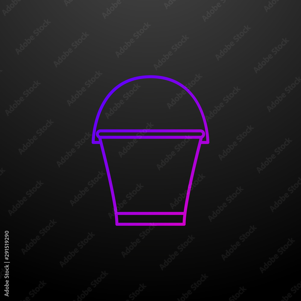 Poster bucket nolan icon. elements of cleaning set. simple icon for websites, web design, mobile app, info 