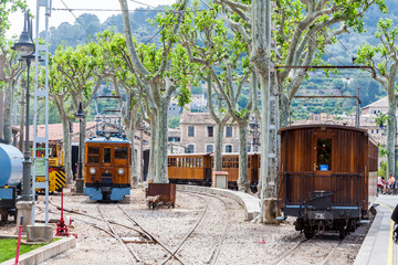 Der historische Zug in Soller, Mallorca