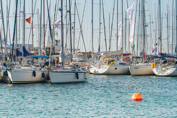 Trieste, Italy - Europe - October, 8th, 2017 - More than 2100 vessels are racing during the 49th...