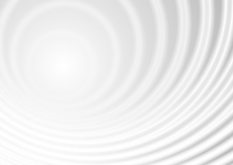 Grey and white smooth circles abstract tech background. Vector futuristic light design