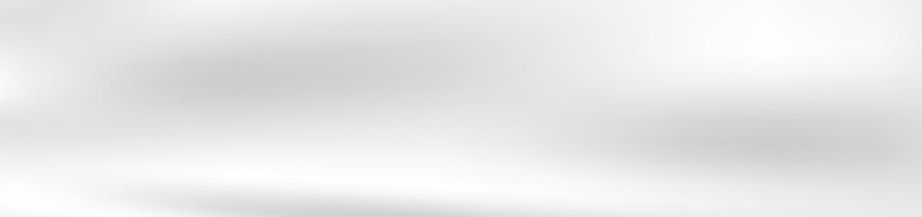 Abstract grey and white smooth gradient header banner. Vector background