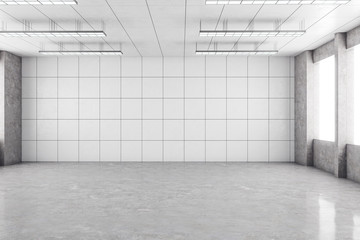 Contemporary gallery interior