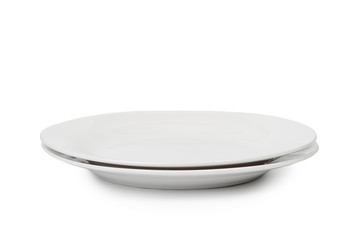 Empty white plate