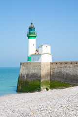 Old lighthouse in Le Treport, Normandy, France
