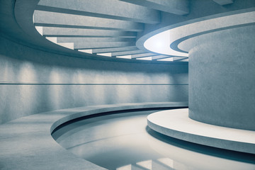 Luxury futuristic interior © Who is Danny