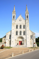 The medieval Abbey Saint-Georges of Boscherville in Normandy, France