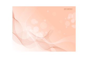 Soft Color Abstract Background with wave style. Vector Illustration