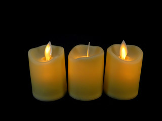 candle isolated on white background