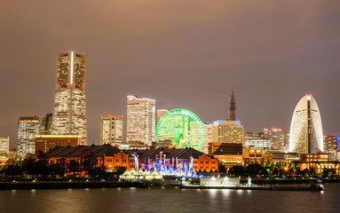 Obraz premium 横浜ベイエリア 夜景