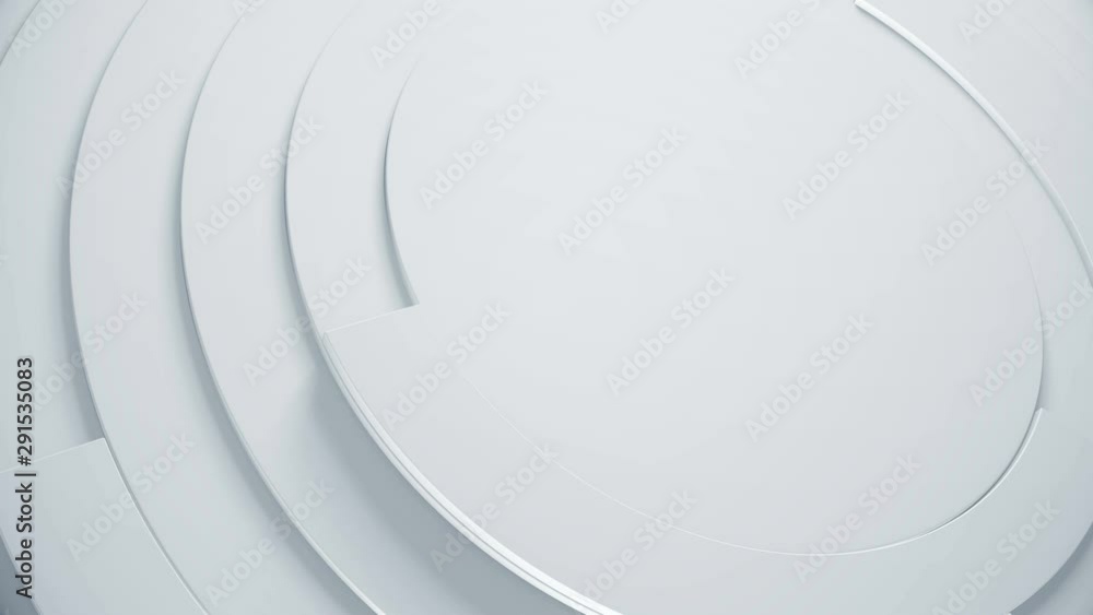 Poster trendy 3d geometric background with circles and rotating sectors. abstract modern video texture in c