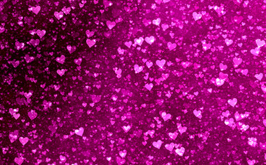 colored decorative love hearts 