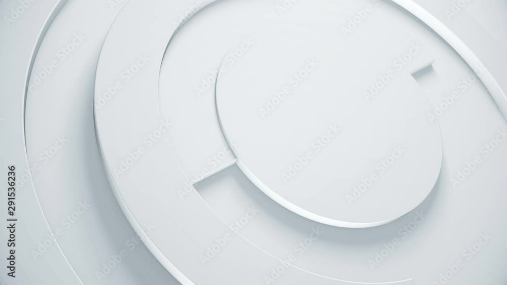Poster creative 3d render background with ring parts animation. abstract geometric texture for trendy busin