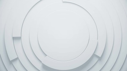 3d render geometric background for trendy concept. Abstract texture with circles and rotating parts. Seamless loop. - Powered by Adobe