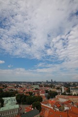 Vilnius cityscape from the Church of St. Johns with copyspace, Vilnius, Lithuania