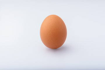 One bubble egg isolated on a white background.