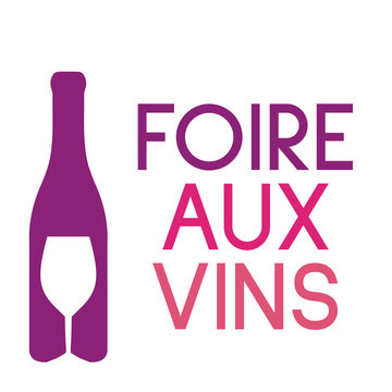  Logo foire aux vins vectoriel 