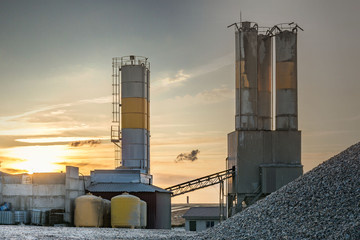 Sand destined to the manufacture of cement in a quarry © Enrique del Barrio
