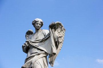 Sculpture of Angel with the Sudarium, Ponte Sant'Angelo - Rome, Italy