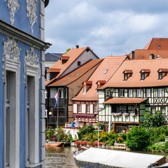 Fototapeta na wymiar BAMBERG, Germany: Famous Medieval Town of Bamberg in Bavaria Franconia