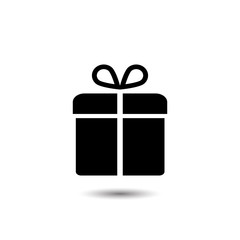 Gift box icon design template illustration isolated. Vector