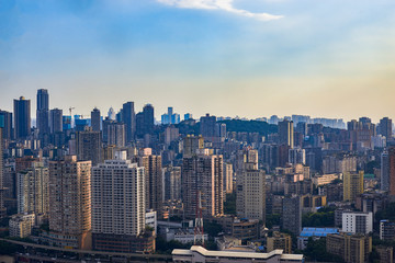 Fototapeta na wymiar Urban High-rise Buildings in Chongqing