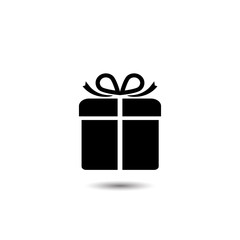 Gift box icon design template illustration isolated. Vector