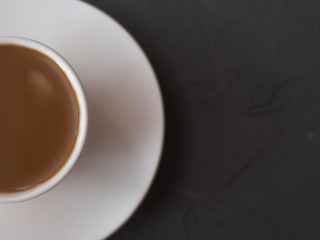 mug of coffee and milk on the table