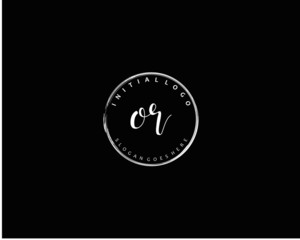 OR Initial handwriting logo vector	
