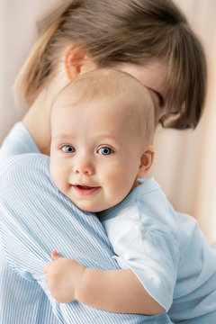 Portrait Of Happy Mother And Baby