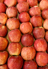 Fresh apples in a street market