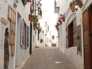 Narrow street in old town