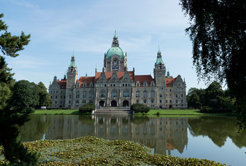 Obraz premium Hannover town hall - Neues Rathaus