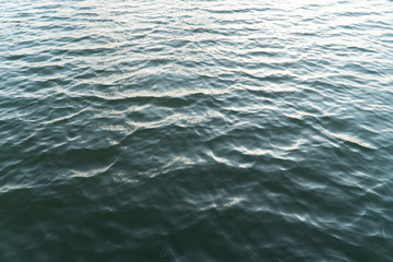 texture of green and blue waves in the sea