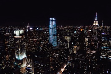 Fototapeta na wymiar new york city at night