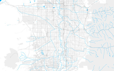 Rich detailed vector map of West Jordan, Utah, USA