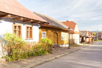 Fototapeta na wymiar traditional, old historical architecture in the village of Lanckorona near Krakow. Poland