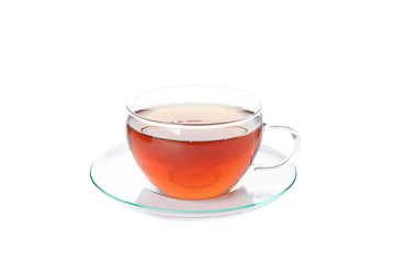 Cup of tea isolated on white background