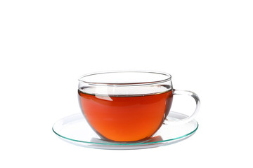 Cup of tea isolated on white background