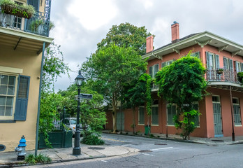 Fototapeta na wymiar Bourbon Street, New Orleans, Louisiana. Old historical French quarter 