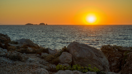 Paros - Kykladen - Parikia - Sonnenuntergang