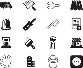 home vector icon set such as: professional, vacation, secure, fence, celebrity, electric, asbestos, paper, modern, document, tourist, decorating, power, mortgage, computer, travelling, outlet, usa