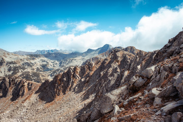 Pirin mountain, Bulgaria. Panoramic view landscape