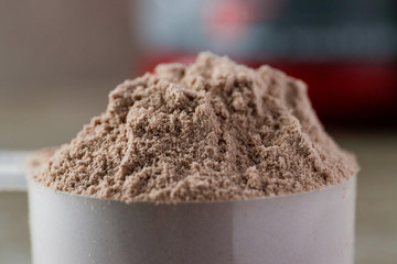 Whey protein powder supplement for after traning exercise