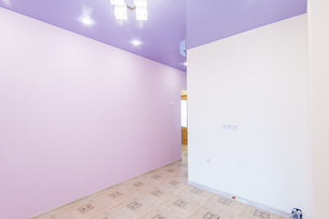 Russia, Moscow- June 23, 2018: interior room apartment. standard repair decoration in hostel
