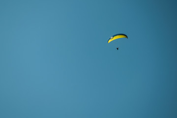 Paraglider in the sky