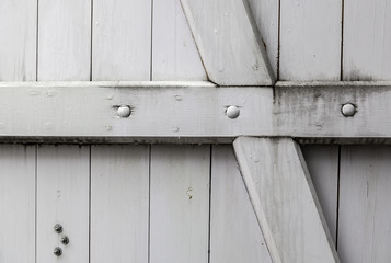 White wooden door