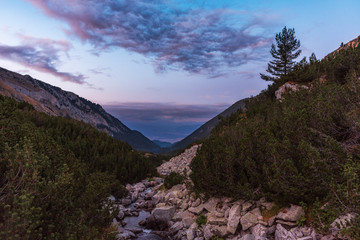 Naklejka na ściany i meble Pirin mountain, Bulgaria. Panoramic view landscape